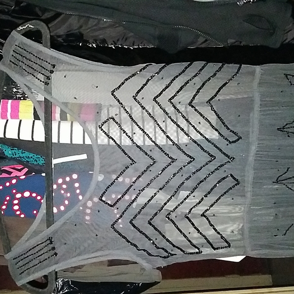 Free People sheer beaded dress Sz Sm - Picture 5 of 9